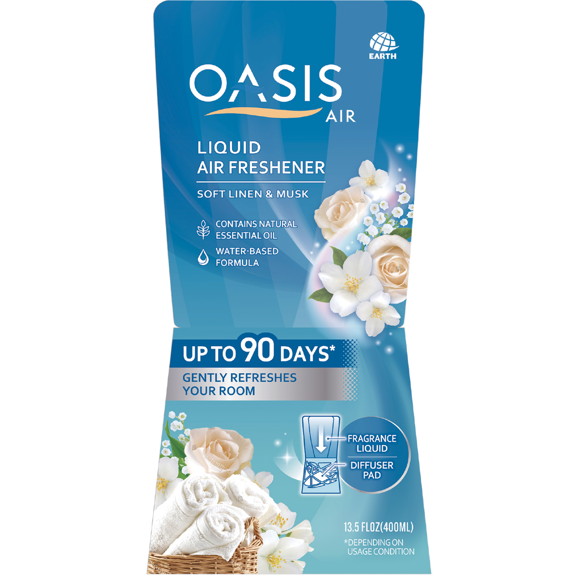 Oasis Air Liquid Air Freshener - Soft Linen & Musk
